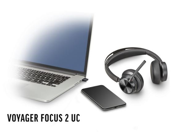Poly - Auriculares Voyager Focus 2 UC USB-C (Plantronics
