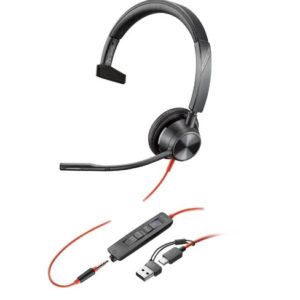 Poly Blackwire 3315-M USB-A/C + Jack 3.5mm