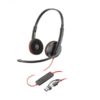 Poly Blackwire C3220 USB-C + Adaptador USB-A